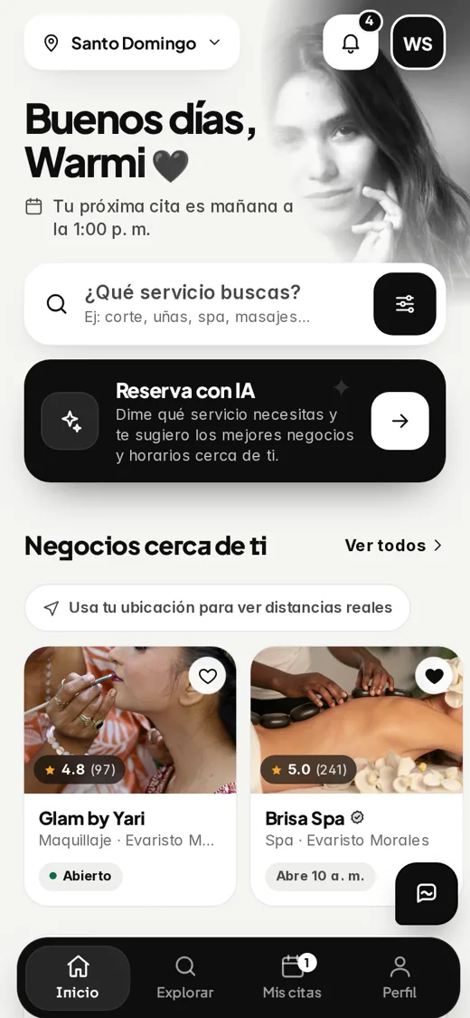 Inicio de Fluye