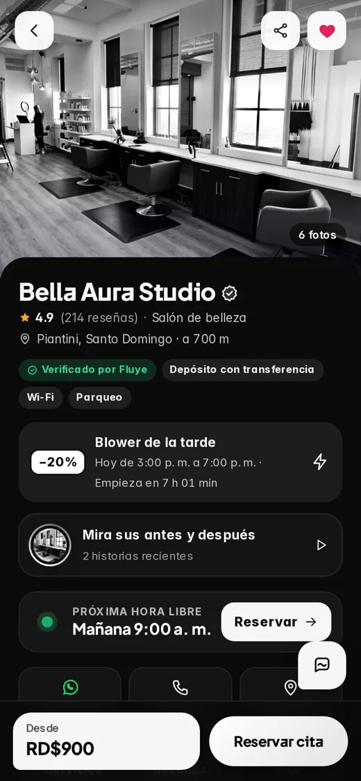 Ficha de un negocio